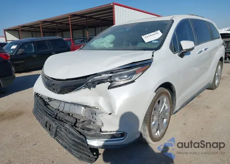 2022 Toyota Sienna Platinum z USA, uszkodzony, nr VIN 5TDERKEC5NS074982